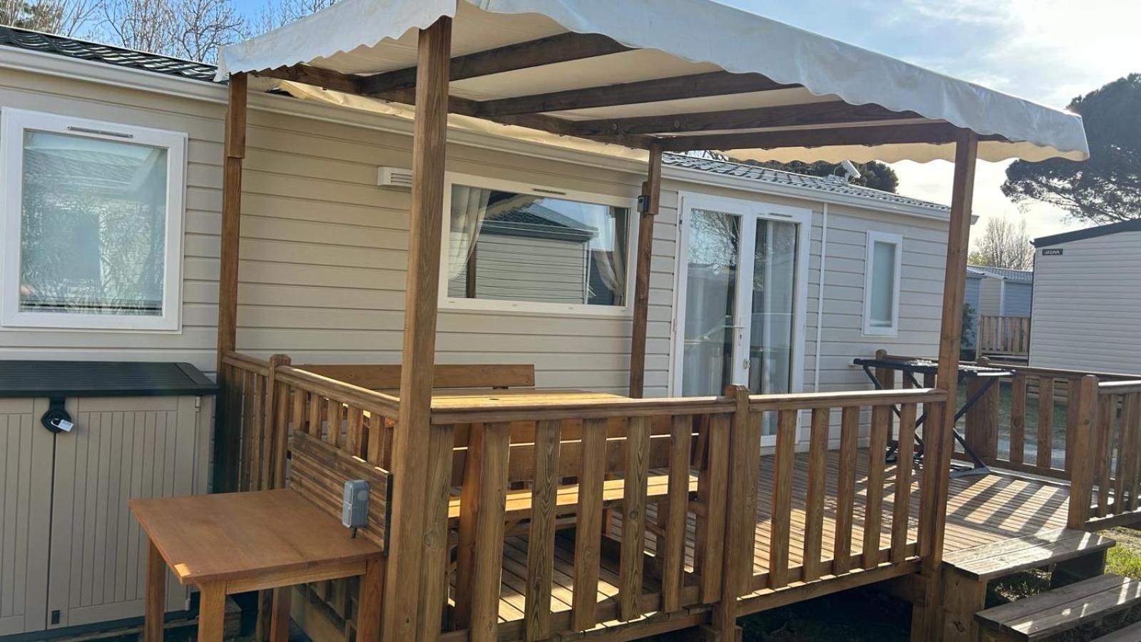 Mobil-Home - Narbonne-Plage - Clim, Tv Esterno foto